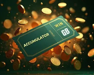 GreenBet accumulator of the day artwork with a coupon and gold coins