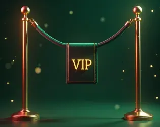 GreenBet members only offer artwork with a VIP rope